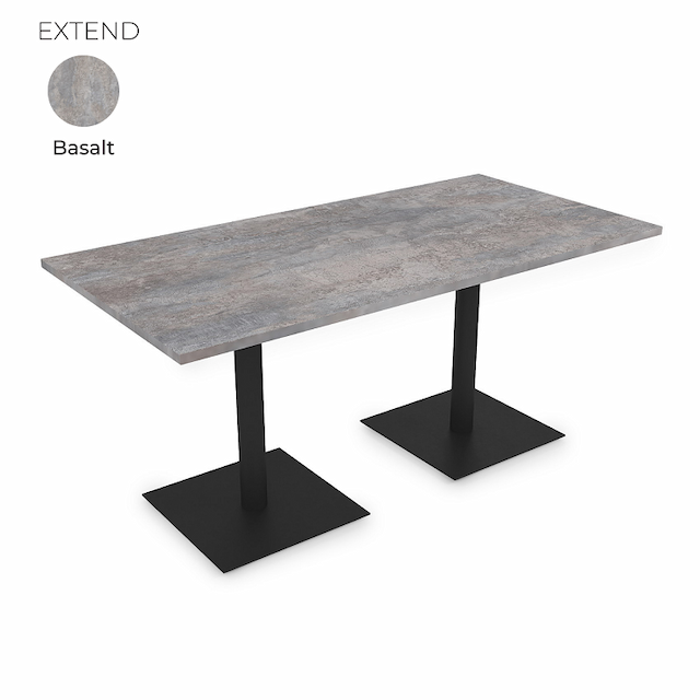Стол на 2-х опорах Алсав 21EXTEND.120 Basalt