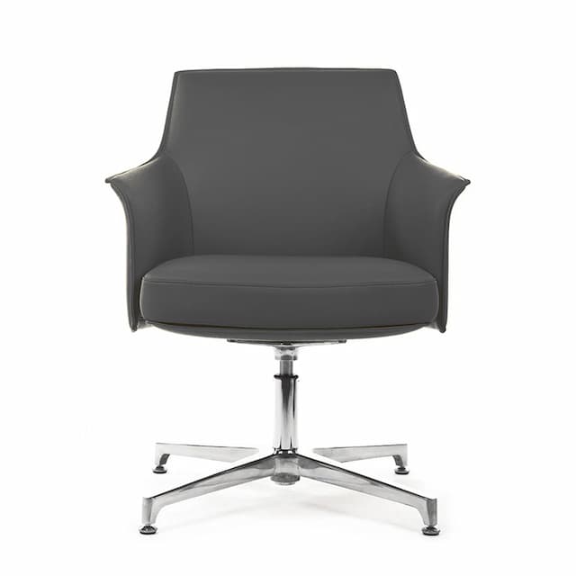 Кресло RV DESIGN Rosso-ST С1918 Серый (3A ND9711) натуральная кожа