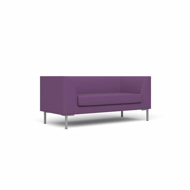 Диван 2-х местный Юнитекс СИЕСТА Si/2/C33 ткань Сахара / фиолетовая
