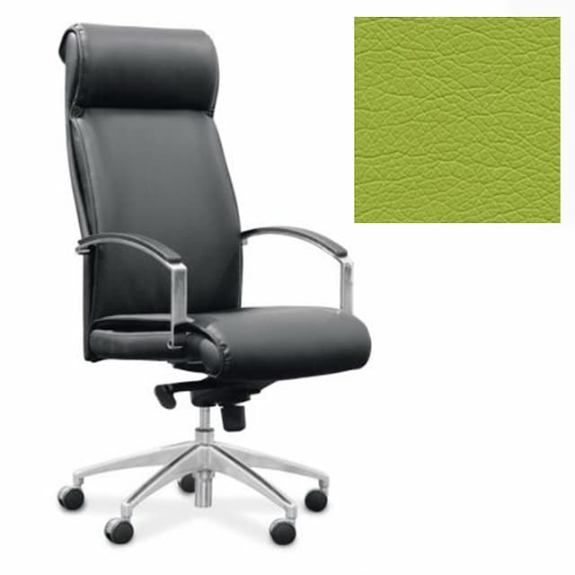 Кресло Юнитекс Аполло для руководителя экокожа премиум фисташковая CN1131