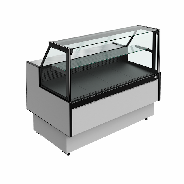 Витрина холодильная Carboma PRAIA 2 GC85 VM 1,5-1 с боковинами 9006-9005