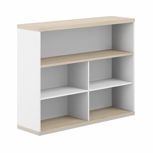 Стеллаж-комбо 1438 односторонний Norden Allegro AG.252.402.672.WH с топом и экраном ЛДСП