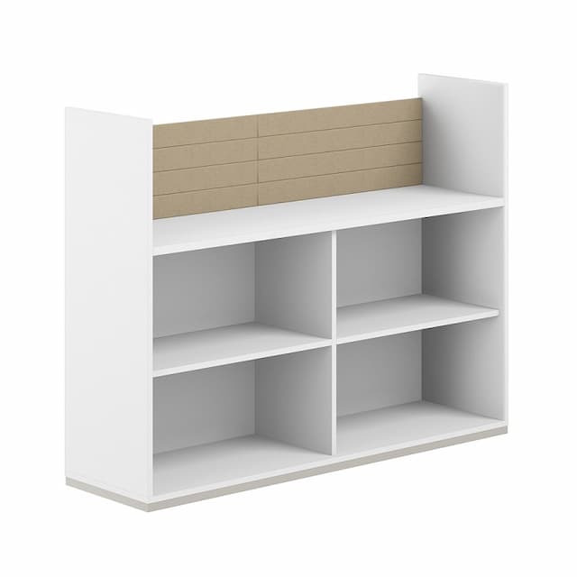 Стеллаж-комбо 1238 односторонний Norden Allegro AG.251.100.651.BG с экраном тканевым низким